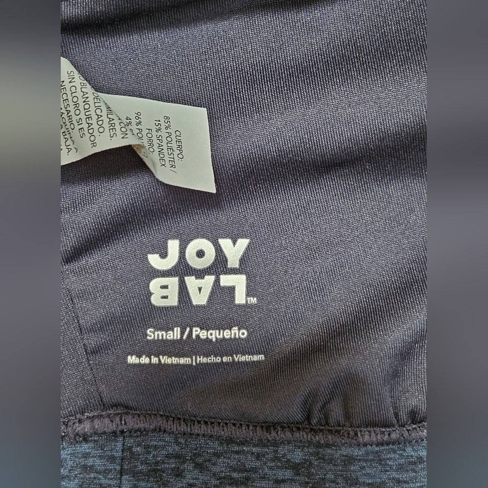 JOY LAB Blue Heathered Racerback Bra - Picture 6 of 8